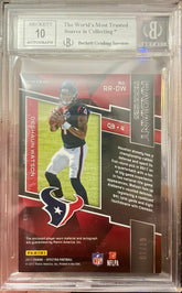 2017 Spectra Radiant Rookie Patch Auto Neon Black Light Deshaun Watson /10 BGS 9